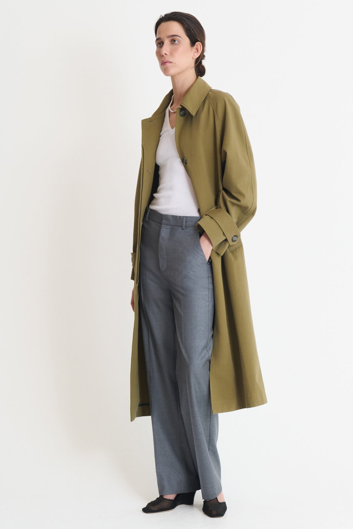 Khaki Brume Trench