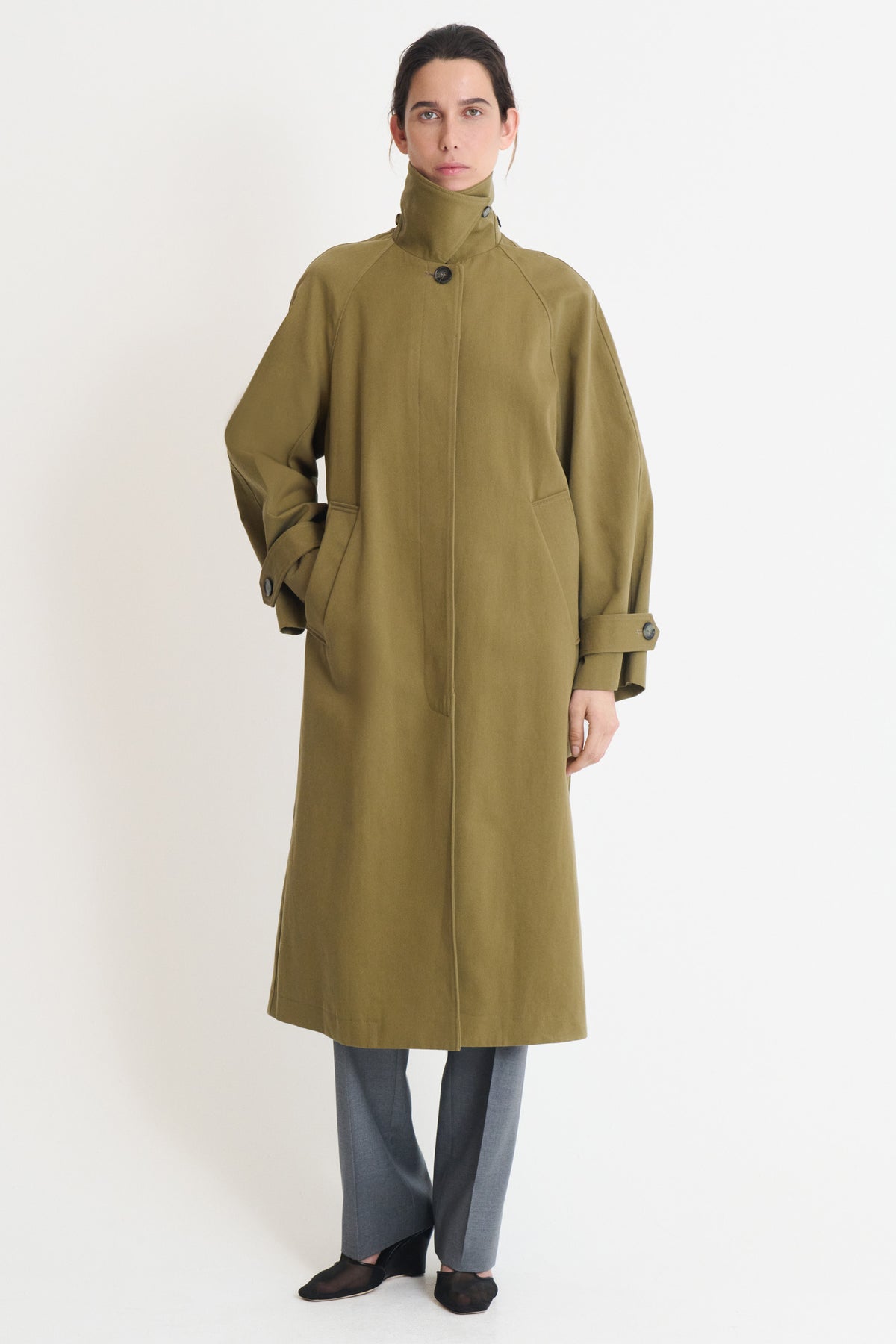 Khaki Brume Trench