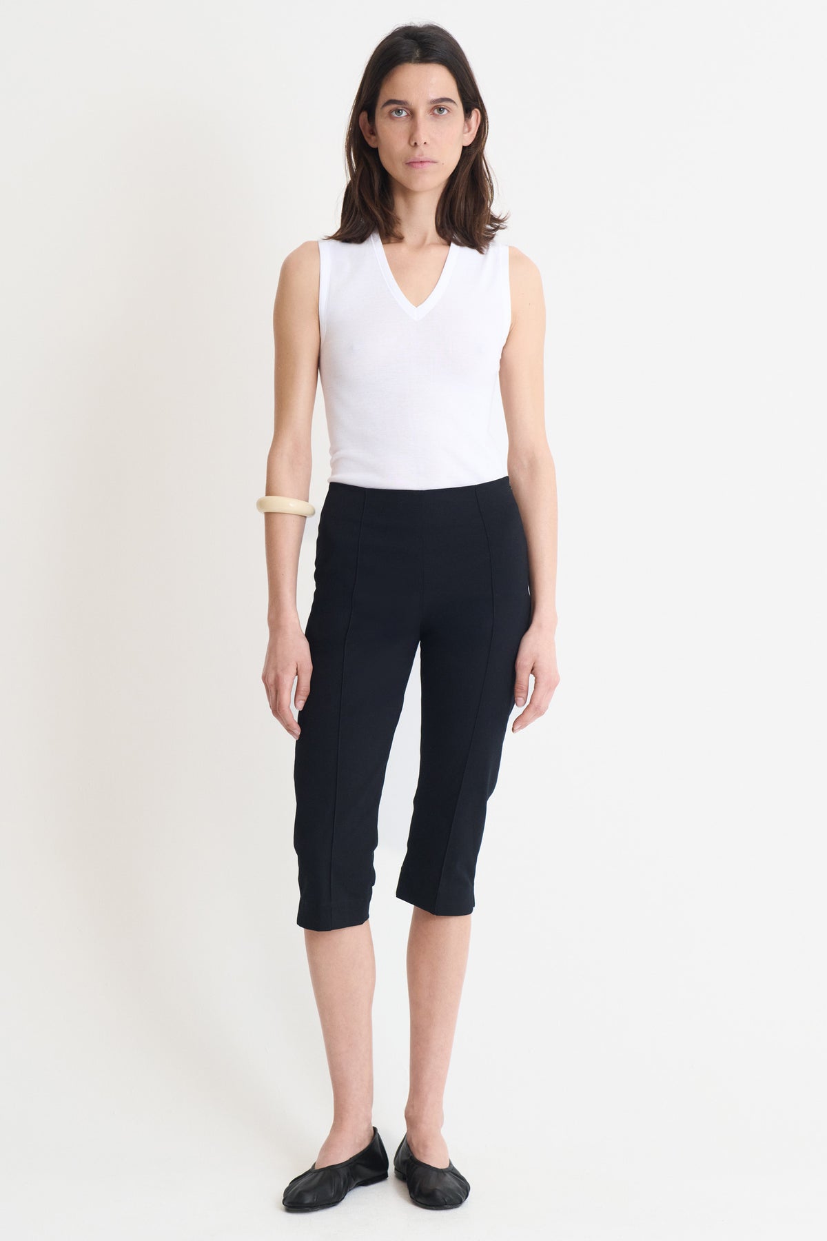Pantalon Capri Twill Noir