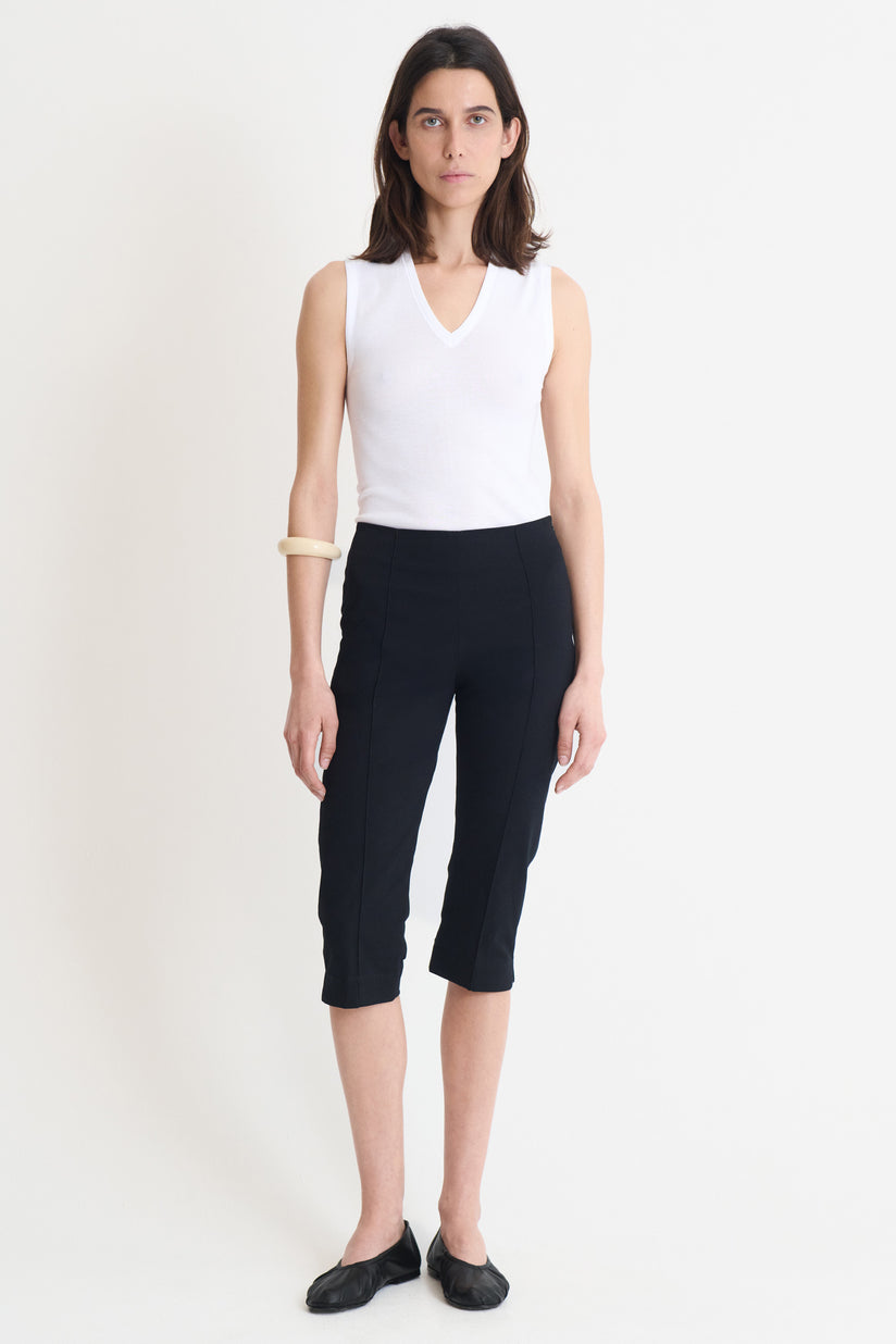 Pantalon Capri Twill Noir
