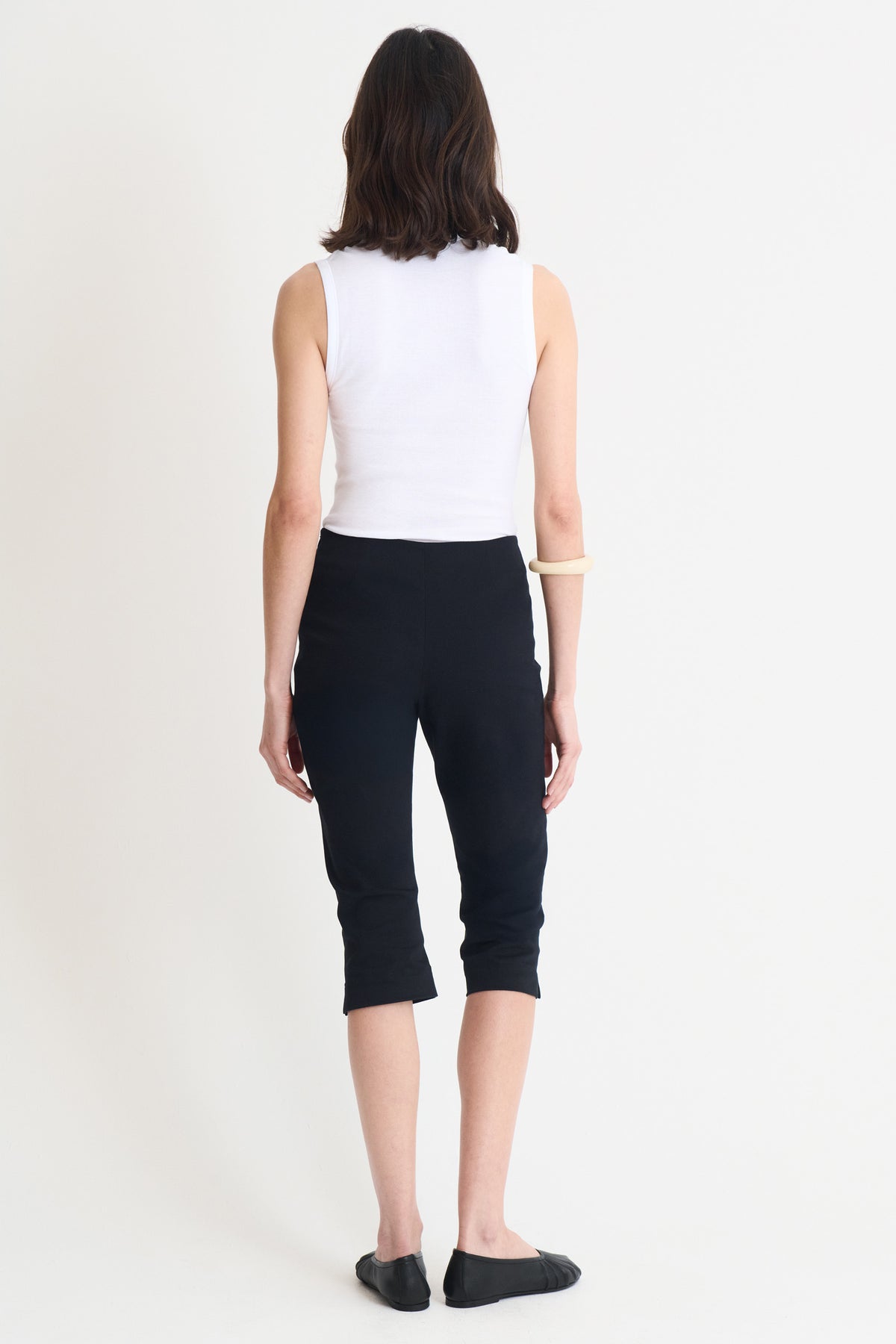 Pantalon Capri Twill Noir