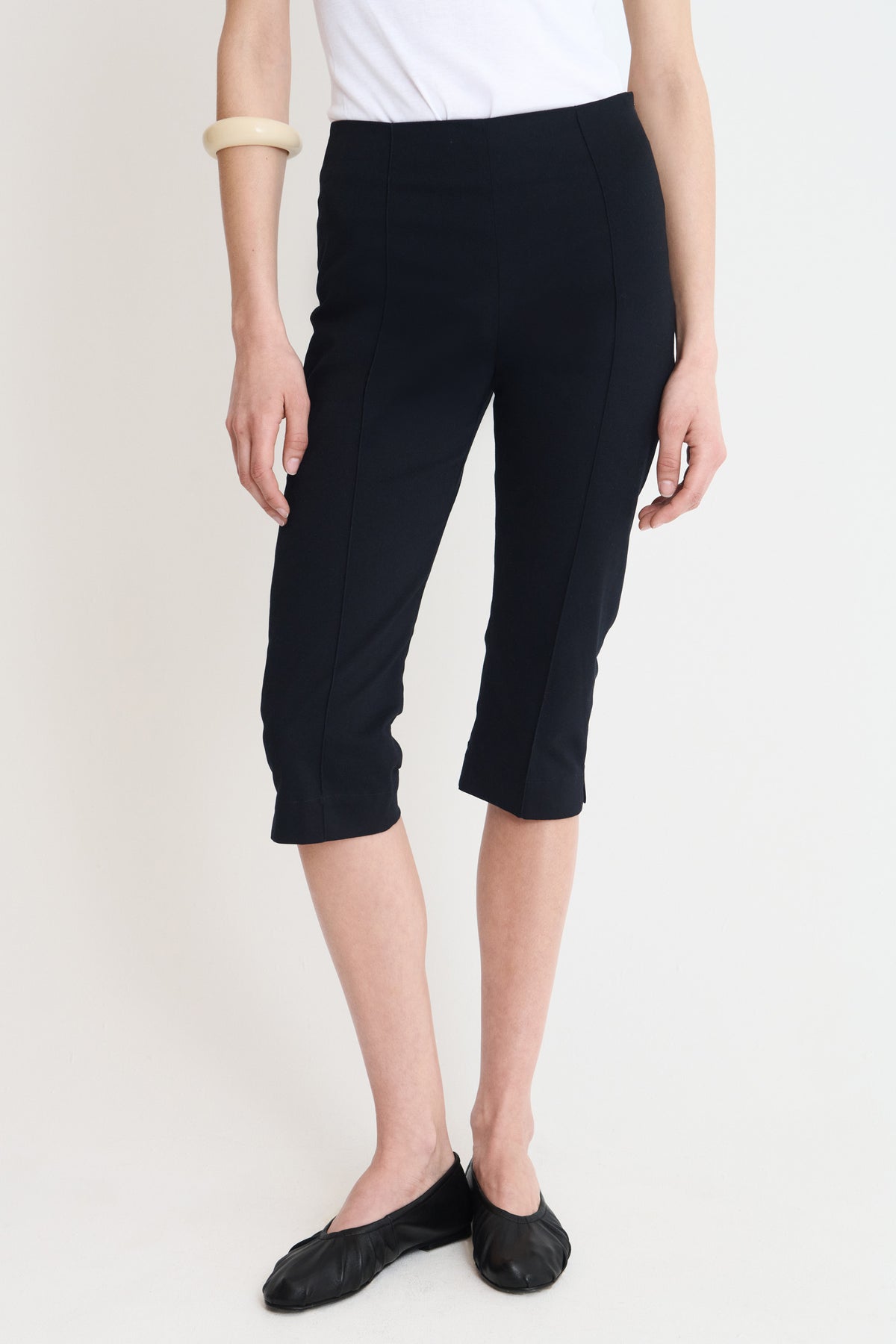 Pantalon Capri Twill Noir
