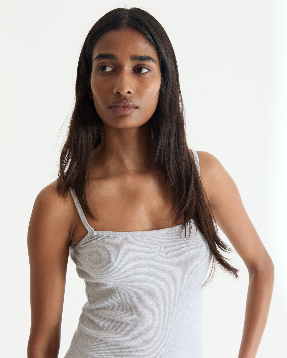 Heather Grey Spaghetti Tank Top