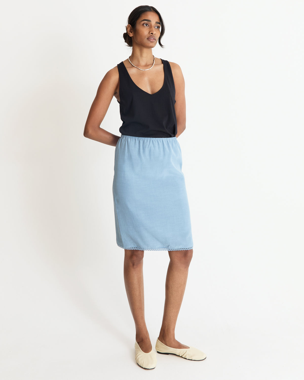 Pale Blue Zakynthos Skirt